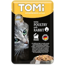 Tomi Premium Pouch Tavşanlı ve Kanatlı Yetişkin Kedi Konservesi 100 G