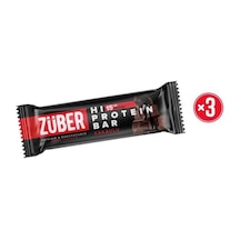 Züber Yüksek Protein Bar Kakaolu 45g X 3 Adet