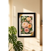 Porsima 4412 Siyah PVC Modern Dekoratif Cam Fotoğraf Çerçevesi Masa Duvar Fotoğraf Çerçevesi 21x29,7cm