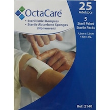 Octacare Gaz Kompres - Steril - 7.5 x 7.5 CM 25  Adet