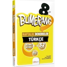 8. Sınıf Türkçe Bumerang Konu Konu Haftalık Denemeler