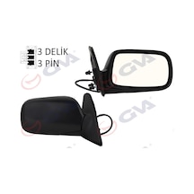 Gva Dış Dikiz Aynası Sağ Corolla 97 Elektrikli Isıtmalı Konveks 3 Fiş Vm-278er Gva 1071115