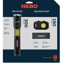 Nebo Tacslyde 300 Lümen Fener + 150 Lümen Kafa Feneri Seti Ne 6746cp3 Siyah