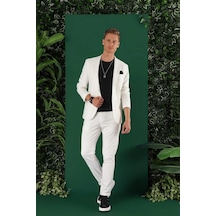 Efor C 643 Slim Fit Ekru Spor Ceket Ekru