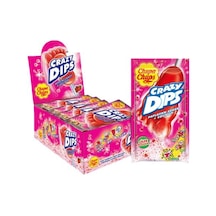 Chupa Chups Patlayan Şekerli Çilek Aromalı Lolipop Şekerleme 14 G X 24 Adet