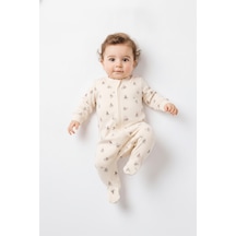 Tiffany Baby & Kids Krooboy Organik Tasarımlı Fermuarlı Tulum ekru