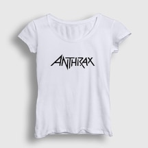 Presmono Kadın Anthrax T-shirt Beyaz