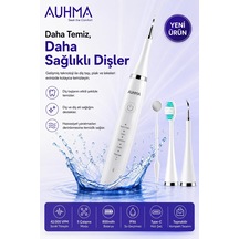 Zenvia Ultrasonic Şarjlı Elektrikli Akıllı Diş Temizleme Cihazı Beyazlatıcı 5 Mod 3+1 Başlık, Ipx8 Su Geçi