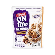 Yayla On Life Granola Bitter Çikolatalı Fındıklı & Vişneli 200 Gr Yüksek Lif Kaynağı