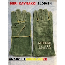 Starline Yüksek Kalite Kaynakçı Eldiveni E-083 Deri Eldiven 10No