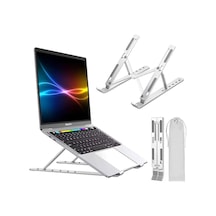 Taşınabilir Metal Laptop Standı,bez Stand Taşıma Çantası Hediyeli,notebook Stant Tüm Laptoplarla Uyumlu Bilgisayar Stantı Kaymaz Stant Dizüstü Bilgisayar Stantları