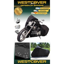 Suzuki V-strom Dl650 Motosiklet Brandası Koruma Örtüsü Siyah Renk Su Geçirmez