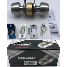 Combat Topuzlu Kapı Kilidi Kollu Otel Tipi Gri-saten Oda