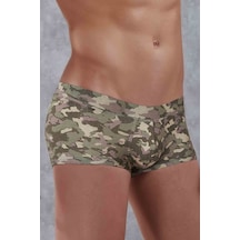 Doreanse Erkek Modal Kamuflaj Baskılı Torbalı Mini Paça Boxer 17