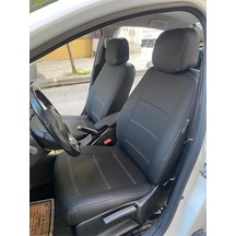 Renault Fluance 2010 2016 Uyumlu Arka Sırt Arka Oturma Tek Parça Model Komple Siyah Deri Beyaz Ip
