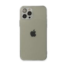 Apple Apple Uyumlu iPhone 12 Pro Kılıf Fly Lens Silikon - Şeffaf 0.2M-Çok Renkli