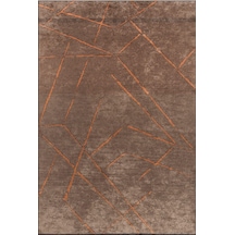 Pierre Cardin Azur Uz02d Kahve Bakır Pamuk Akrilik Yumuşak Dokulu Modern Kilim Halı