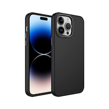 Apple Uyumlu iPhone 13 Pro Metal Çerçeve Ve Buton Tasarımlı Silikon Zore Luna Kapak