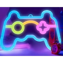 Oyun Konsolu Tasarımlı Neon Led Pembe