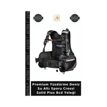 Premium Yüzdürme Deniz Su Altı Sporu Cressi Solid Plus Bcd Yeleği Çok Renkli