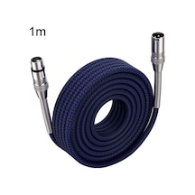 Rogfer Lhd010 Caron Male To Female Xlr Dual Card Microphone Cable Audio Cable 1m Blue