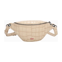 Buffalo Gürteltasche Bum, Kroko Desenli Vegan Bel Çantası Kahverengi