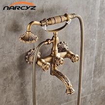 Banyo Bataryası + Duş Seti Antik İşlemeli Antik