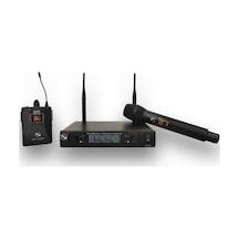 Pawer Pw-u150a Ey Kablosuz Uhf Mikrofon Seti: El, Yaka Ve Kafa Mikrofonu