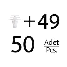 Renault İçin Çevre Bant Klipsi- 50 Adet