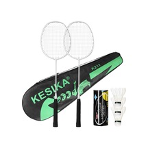 Beyaz Eğitim Badminton Raket Raketle Seti Beden Eğitimi Egzersiz Spor Ekipmanları Demir Alaşımı