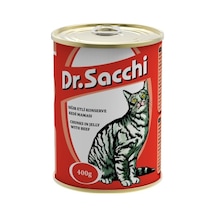 Dr.Sacchi Sığır Etli Konserve Yetişkin Kedi Maması 400 G