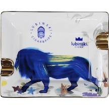 Lubinski Blue Lion Seramik Puro Küllüğü Beyaz/gold 2li