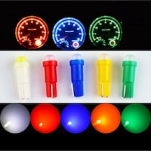 Megamarket06 T5 Led Oto Kilometre Kadran Ampulü Mavi 10 Adet