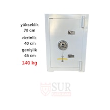 Sur Çelik Para Kasaları 70 Cm 140 Kg Yangına Dayanıklı
