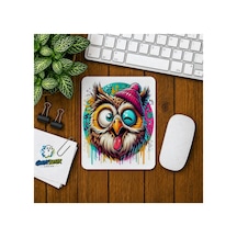 Baykuş Baskılı Oyuncu Mousepad 027
