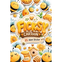 Sevimli Arı Sticker Seti - 23 Adet Etiket Çıkartma Diğer
