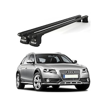 Trio-ı Audi A6 Allroad 2016-2011 Uyumlu Siyah Kilitli Ara Atkı 120cm Port Bagaj Tavan Barı