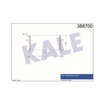 KALE OTO Radyatör 388700 Klima Radyatörü Nissan Pickup 2.4I 2.5D 98- Al Al 710X328X20