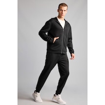 Defacto Ultra Yumuşak Slim Fit Standart Paça Skuba Dalgıç Kumaş Jogger Eşofman Altı Z9112az26aubk81 Siyah-bk81
