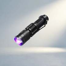 Güçlü Uv Led El Feneri Pratik Kullanım İçin Mini Boy Açık Ahşap