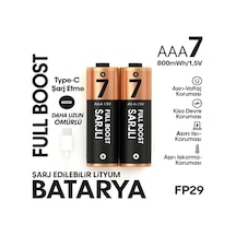 Type-c Şarjlı 800mwh 1.5v Şarj Edilebilir 2 Li Aaa İnce Pil - Lityum Iyon Batarya