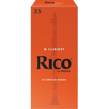 D'addario Rca2525 Rico Bb Klarnet Kamışı No: 2.5 Orta Seviye/eğitim - 25'li Paket En Popüler Öğrenci Kamışı, Toplu Paket Ve Ekonomik Çözüm