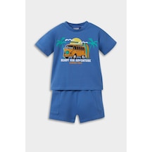 DeFacto Erkek Bebek 2'li Takım Palmiye Baskılı Kısa Kollu Tişört Esnek Belli Şort E6838A525SMBE422 DeFacto Erkek Bebek 2'li Takım Palmiye Baskılı Kısa Kollu Tişört Esnek Belli Şort E6838A525SMBE422