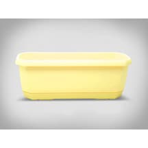 Plastik Stil Balkon Saksı Sarı 8,5 Litre 2 Adet