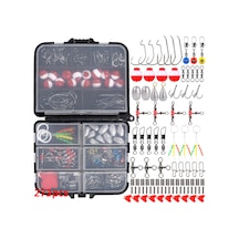 Wezone 273 Parça Balıkçılık Aksesuar Seti - Çeşitli Kancalar, Ağırlıklar Ve Taşıma Çantası İle Tatlısu Ve Deniz Balıkçılığı İçin