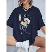 Noıssey Urban Pop Graphic Kadın Tişört Koleksiyonukod 5593 Lacivert