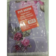 Lastikli Keçe Lamineli Ütü Masası Bezi Örtüsü 50x130