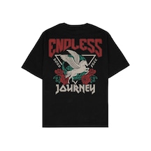 Adrift Endless Siyah Oversize Unisex T-shirt Siyah