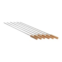 Igrıll Kebap Şiş Takımı Ahşap Saplı 60 Cm 6 Adet