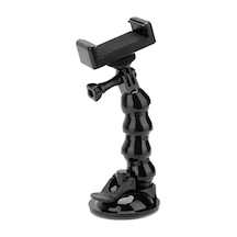 Ax-231t Vantuzlu Araç İçi Esnek Kamera Ve Telefon Tutucu Gopro, Insta360, Djı Osmo Action, Akıllı Telefonlar İl Diğer